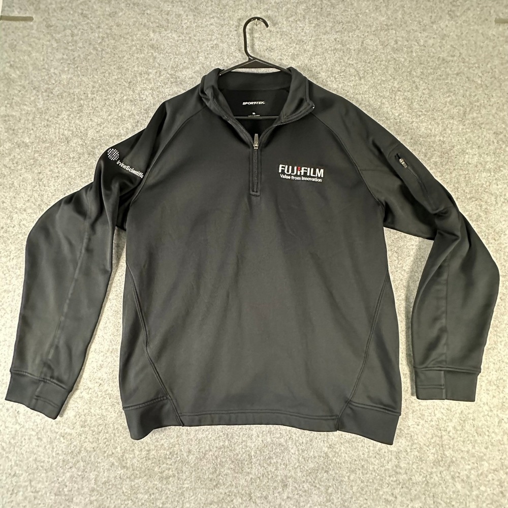 Sport-Tek Fujifilm 1/4 Zip Pullover Mens XL Black Irvine Scientific Photography